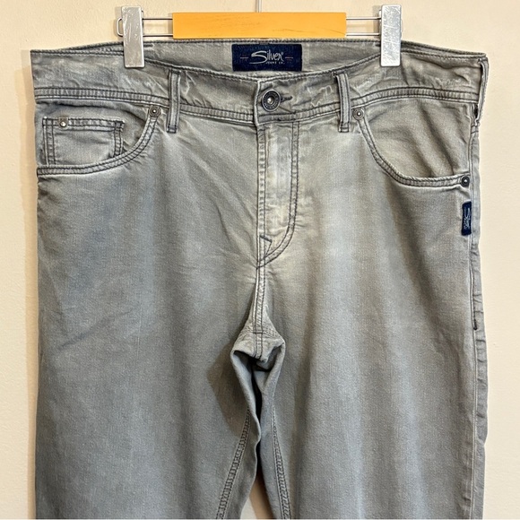 Silver Jeans Eddie Relaxed Fit Tapered Leg Jeans - Gray 34x34 - Picture 4 of 16